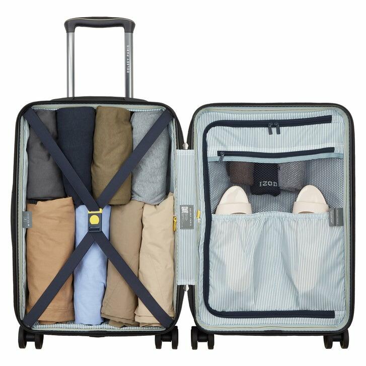 Delsey Paris 2-Piece Hardside Luggage Set, Black / Teal