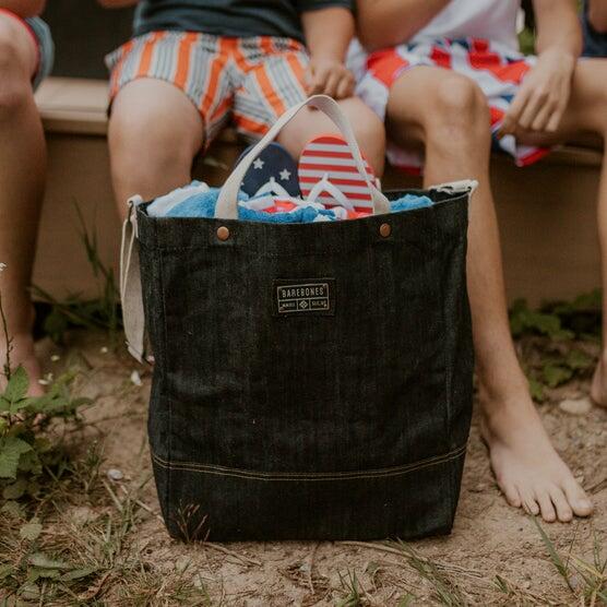 Barebones Neelum 2-piece Denim Tote Set