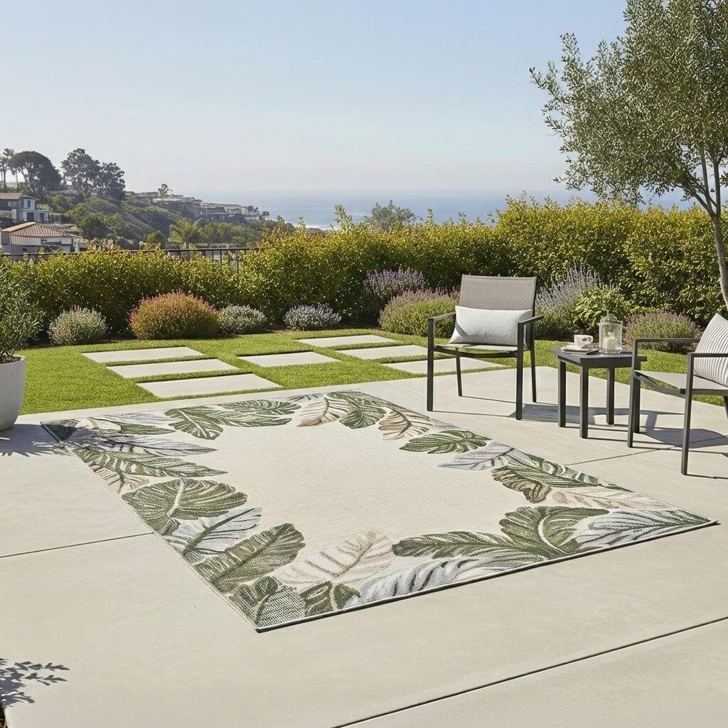 Laguna Indoor/Outdoor Area Rug, Molokai Ivory, 5'3” x 7'