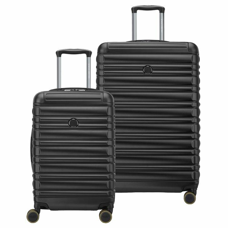 Delsey Paris 2-Piece Hardside Luggage Set, Black / Teal