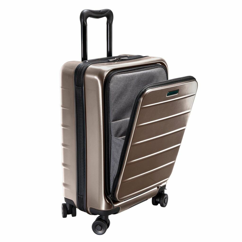 Ricardo 21.5 in Hardside Carry-on, Black / Bronze