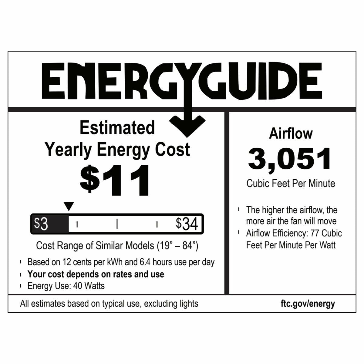 Hunter Exeter 54” 3-Blade Indoor / Outdoor Ceiling Fan