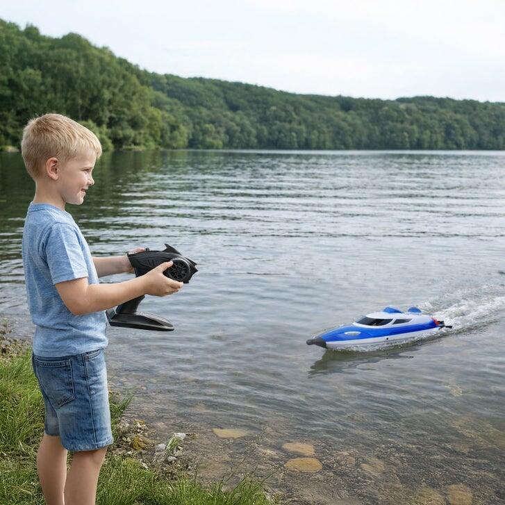 Wave Master High Speed RC Boat, Blue