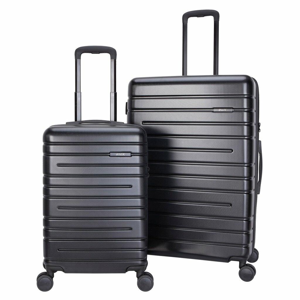 iPack 2-Piece Hardside Luggage Set, Black