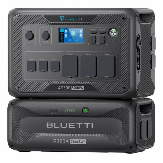 BLUETTI AC500 Portable Power Station with B300K Expansion Battery