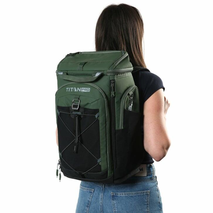 Titan Pro - 26 Can Backpack Cooler, Green