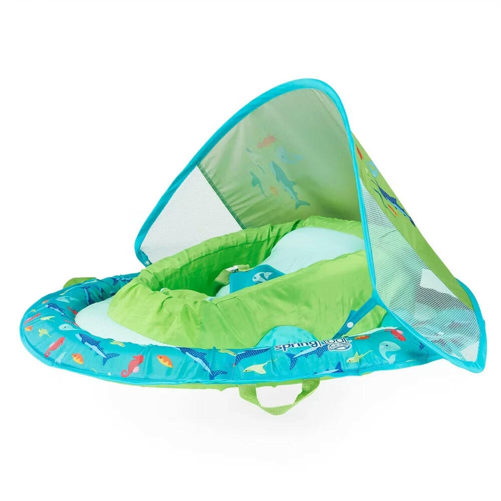 SwimWays Swim Step 2 Teal Blue Toddler Spring Swimming Pool Float 3-9 mths (sea Life)