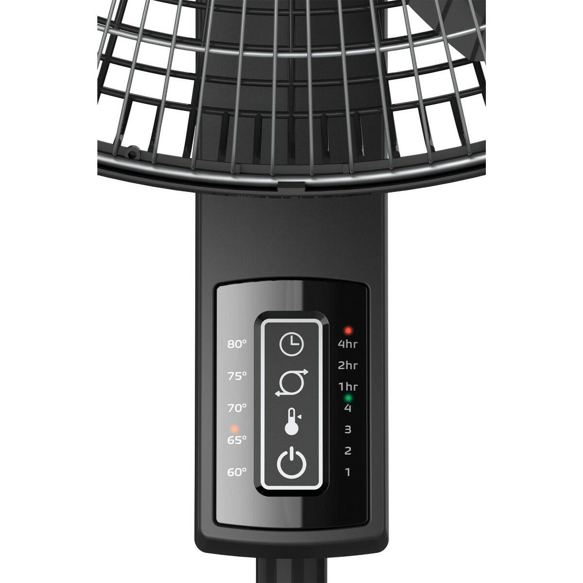 Lasko 18" Stand Oscillating Fan Black: Adjustable Height, Remote Control, 4 Speeds, Indoor Use, ETL Listed
