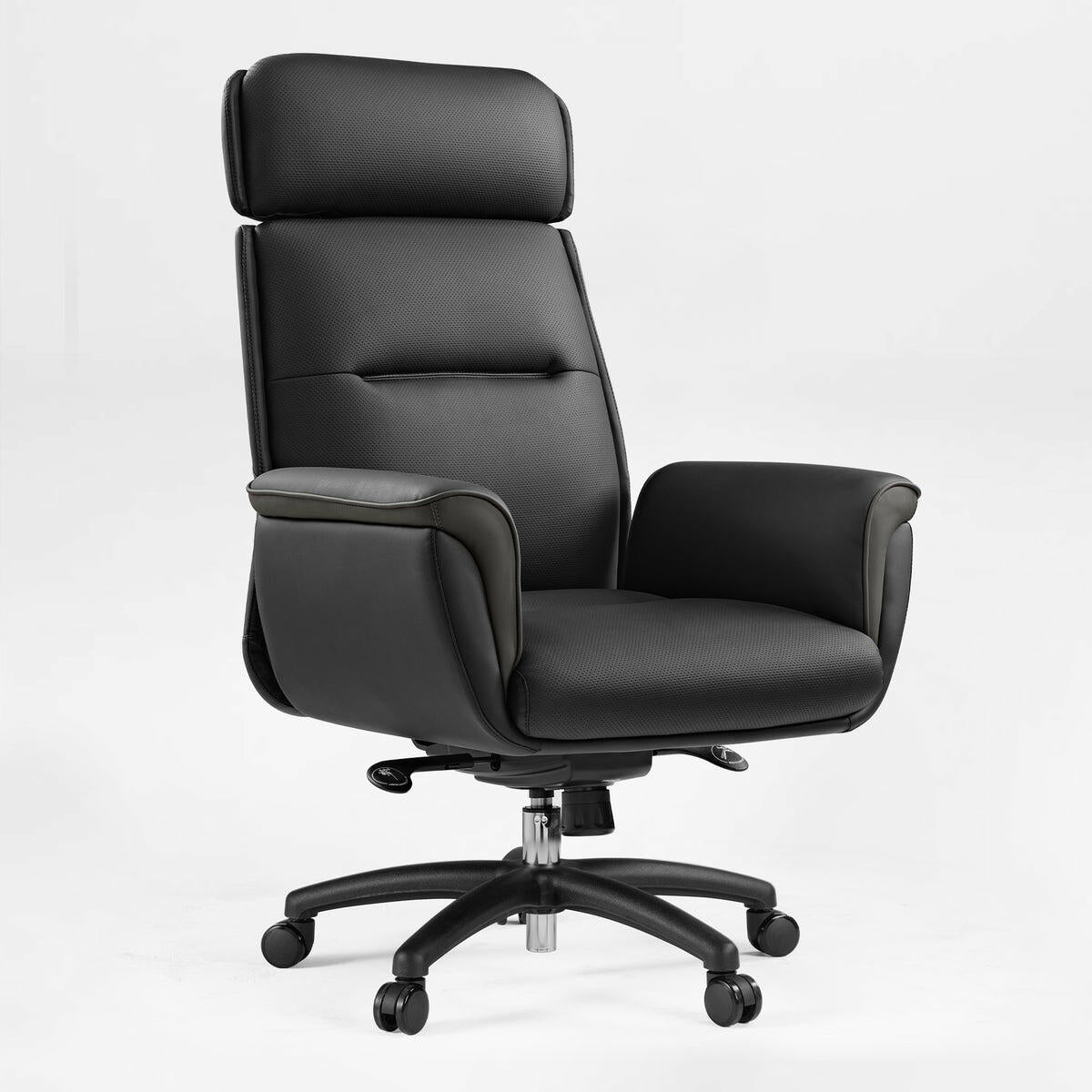 Eureka Ergonomic Royal Microfiber Leather Executive Office Chair, Black