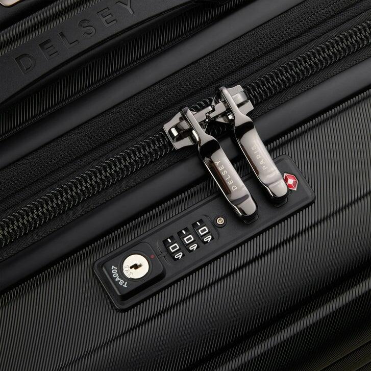 Delsey Paris Horizon Hardside Expandable Spinner Carry-On, Black