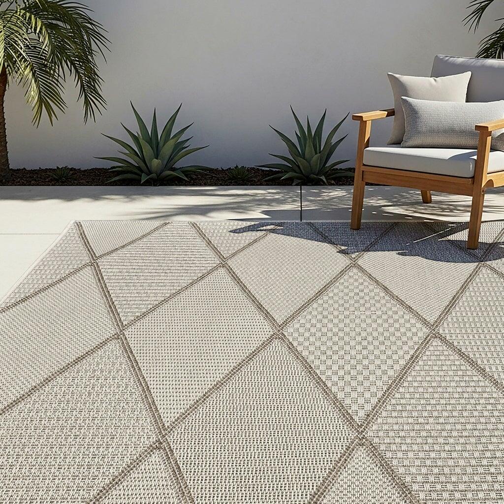 Laguna Indoor/Outdoor Area Rug, Morris Angora Rope, 8'8” x 13'