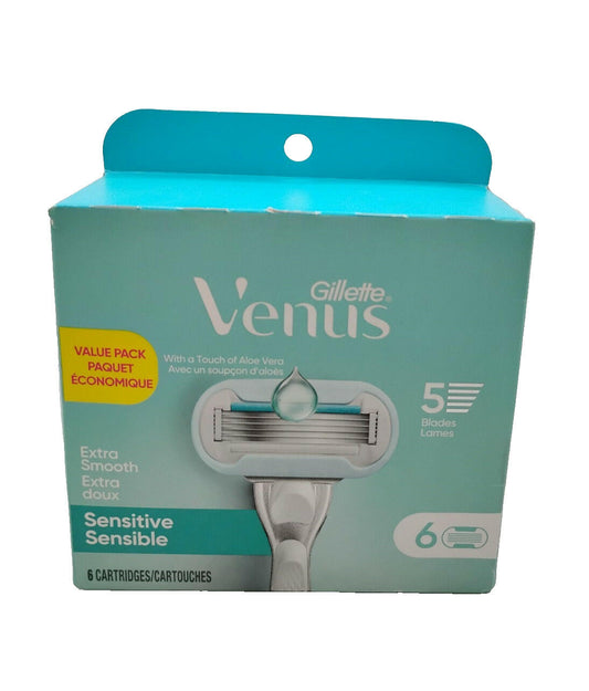 Gillette Venus Deluxe Smooth Sensitive Women's Razor Blade - 6.0 ea