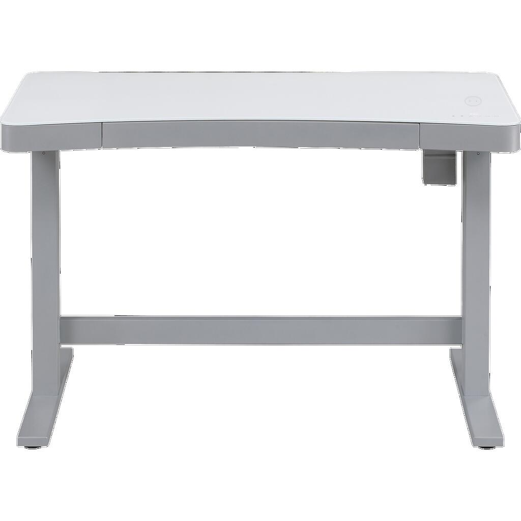 Tresanti Adjustable Height Sit/Stand Tech Desk, 47.3"L x 23.7"W x 29.4"- 47"H, White