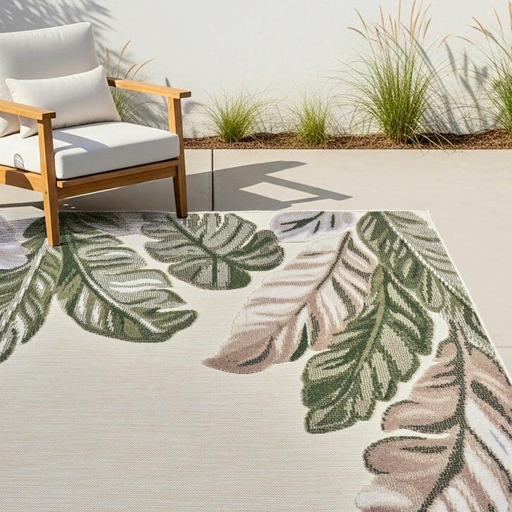 Laguna Indoor/Outdoor Area Rug, Molokai Ivory, 5'3” x 7'