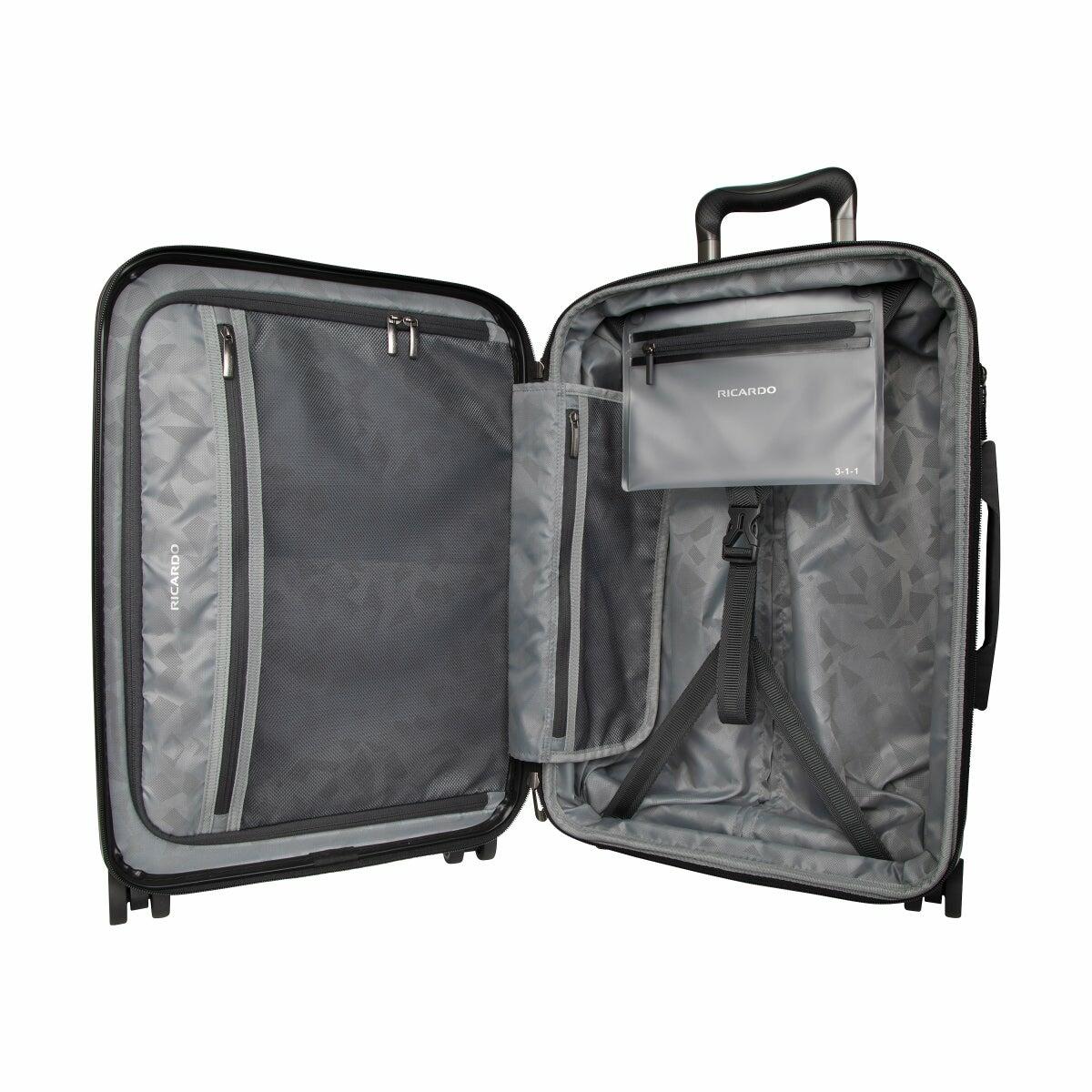 Ricardo Mono Lake Carry-on Luggage with Packing Cube, Navy