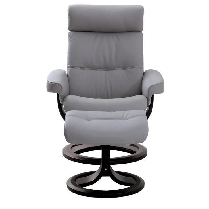 Oslo Leather Recliner & Ottoman