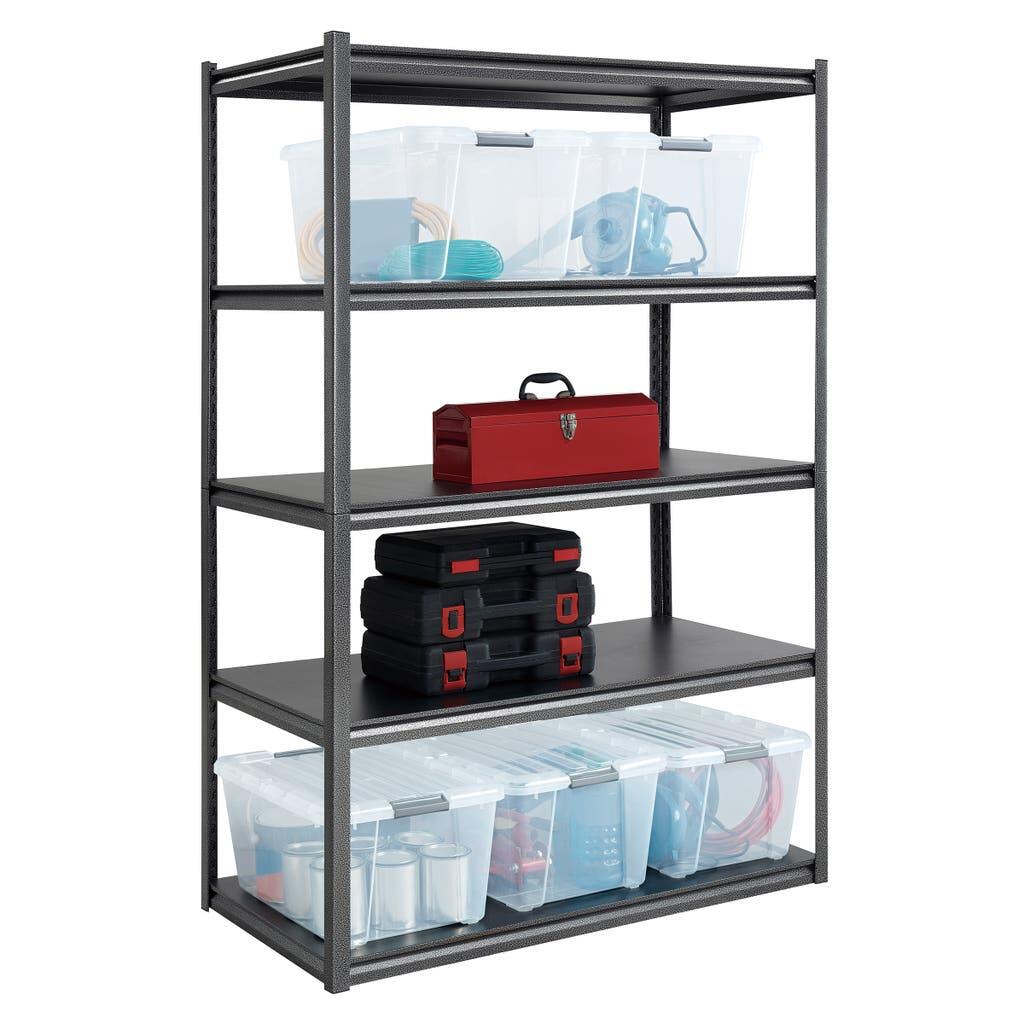 Z-Beam 5-shelf Steel Storage Rack, 48“ x 24“ x 72"