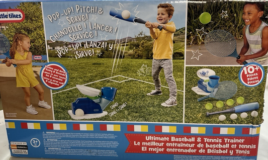 Little Tikes Ultimate Baseball & Tennis Trainer. Pitches And Serves 10+ Pcs
