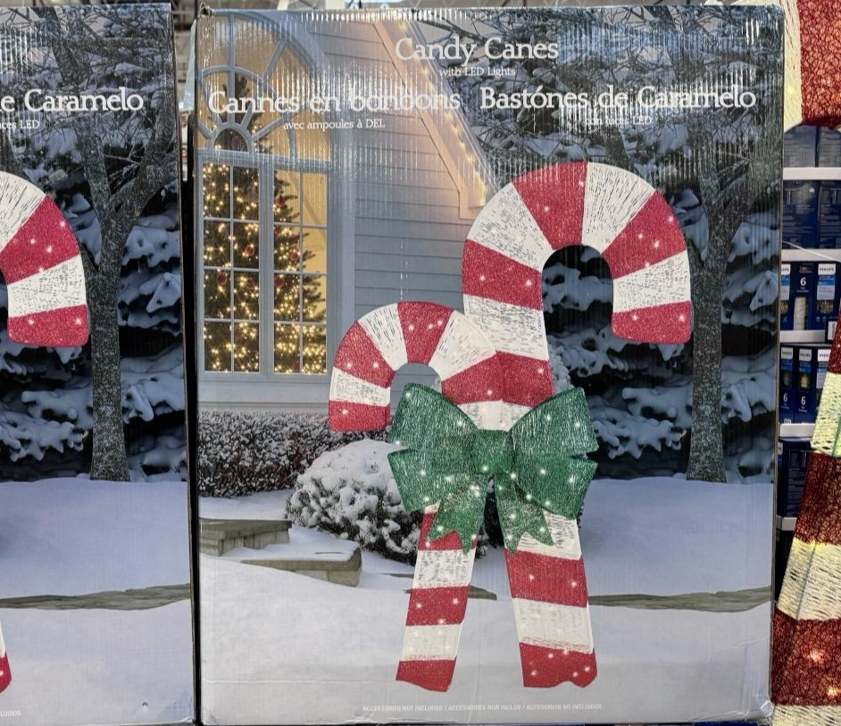 82" CANDY CANES WITH LED LIGHTS 2 M / 6.8 FT