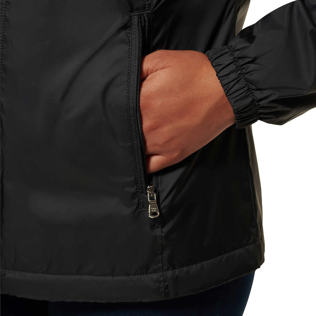 Calvin Klein Womens Zip Front Windbreaker