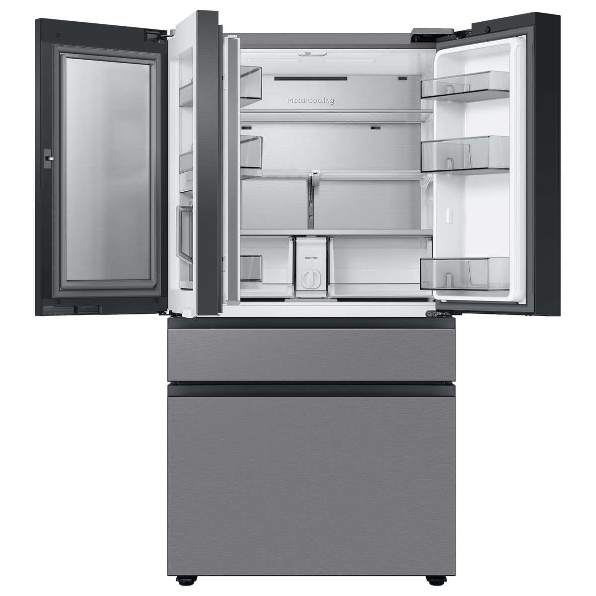 Samsung 23 cu. ft. Bespoke 4-Door French Door Refrigerator with Beverage Center
