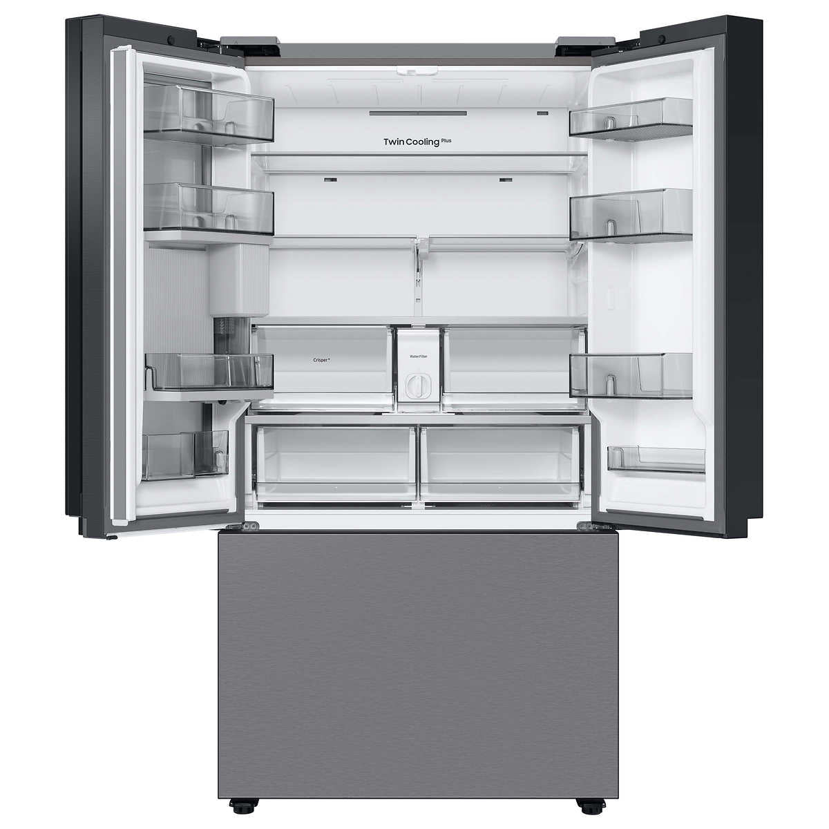 Samsung 30 cu. ft. Bespoke 3-Door French Door Refrigerator with Beverage Center