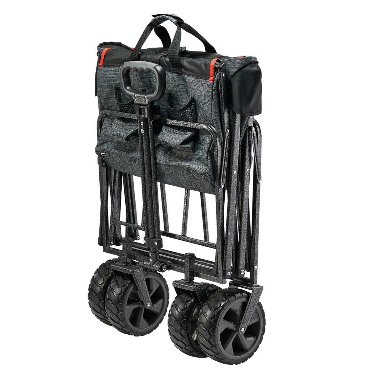 Mac Sports XL Folding Wagon with Cargo Net, Gray