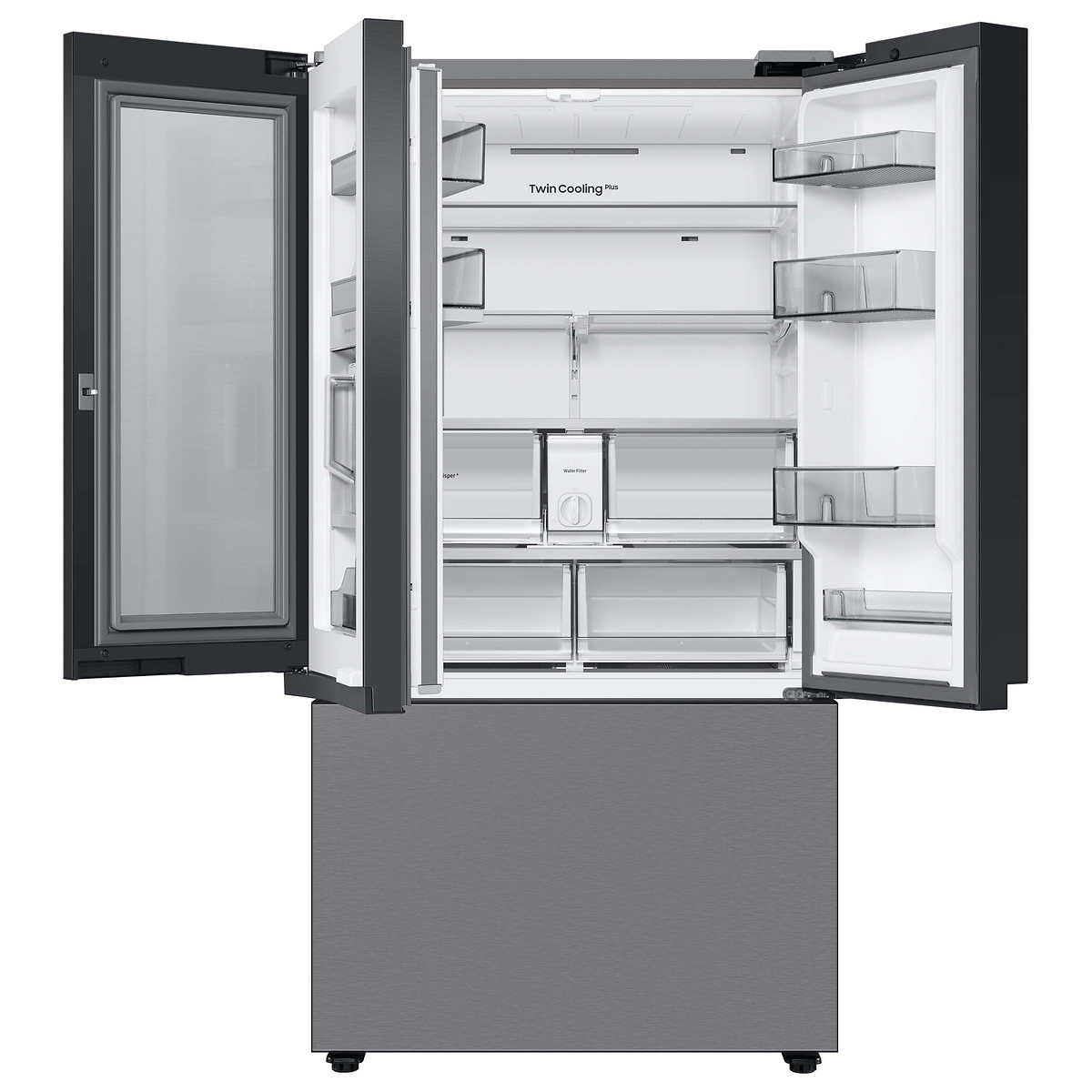 Samsung 30 cu. ft. Bespoke 3-Door French Door Refrigerator with Beverage Center