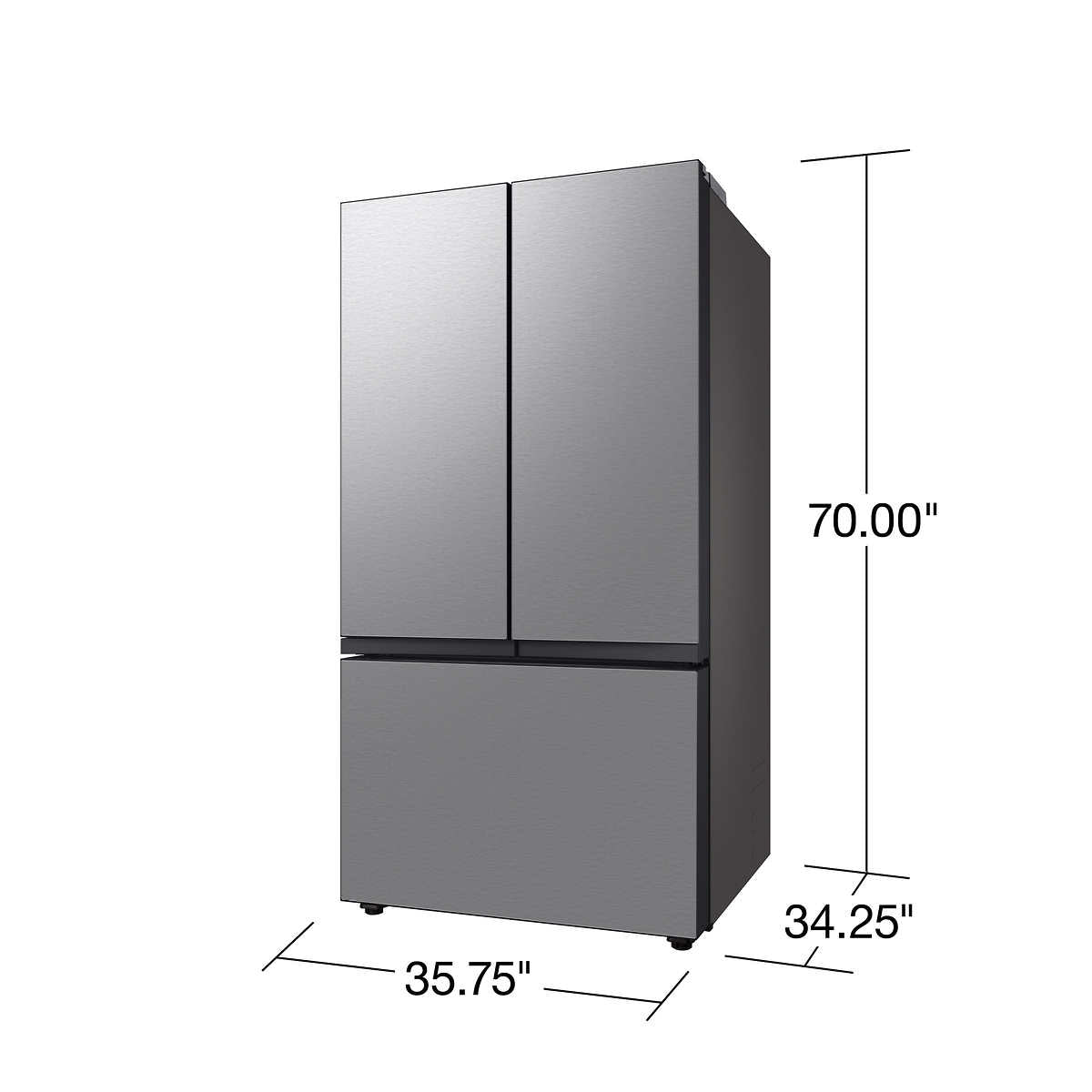 Samsung 30 cu. ft. Bespoke 3-Door French Door Refrigerator with Beverage Center