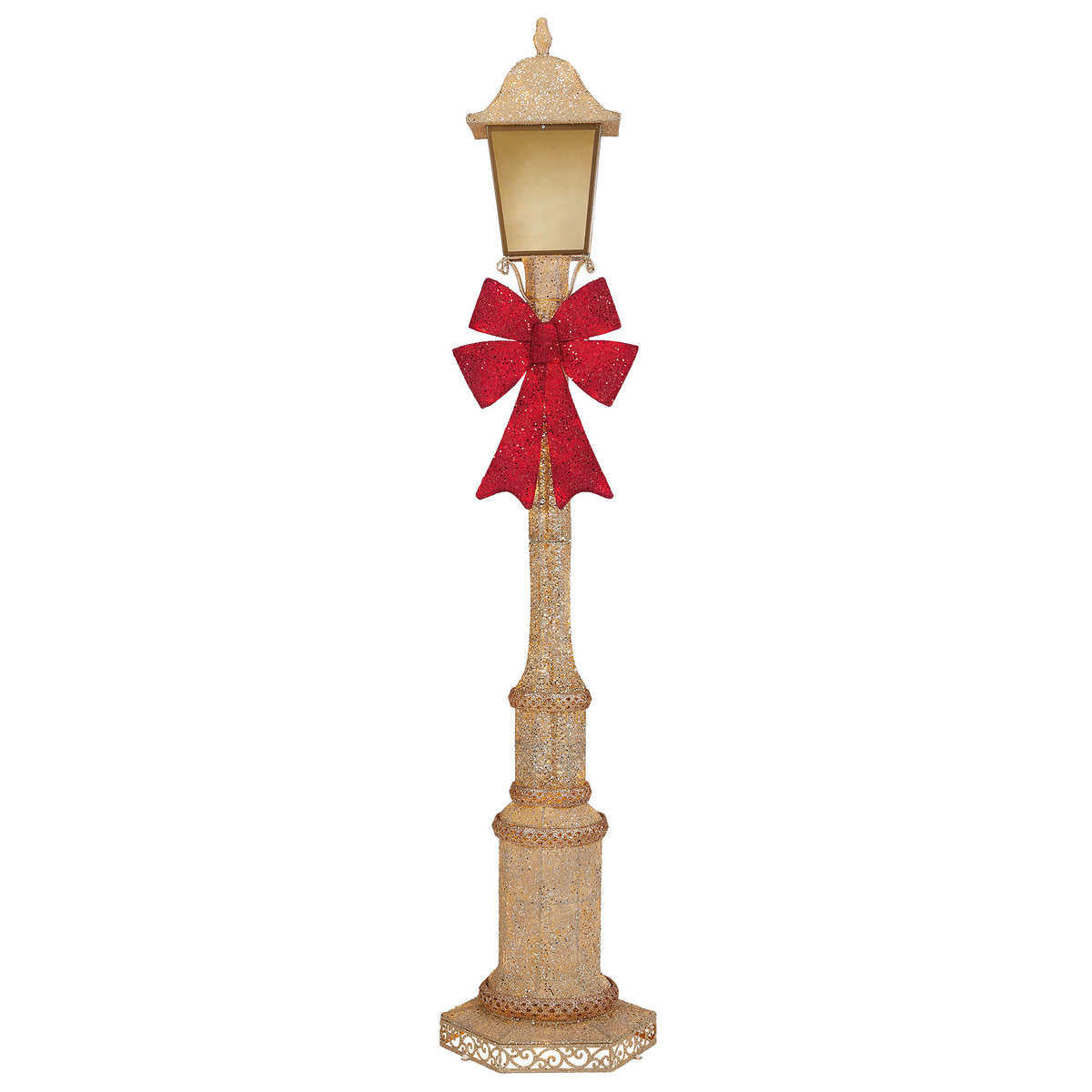 2.1 m (7 ft.) Glittering Christmas Street Lamp