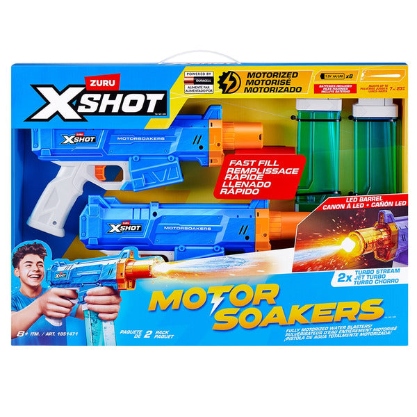 ZURU X-Shot Motor Soakers Motorized Water Blasters, 2-pack — image 1