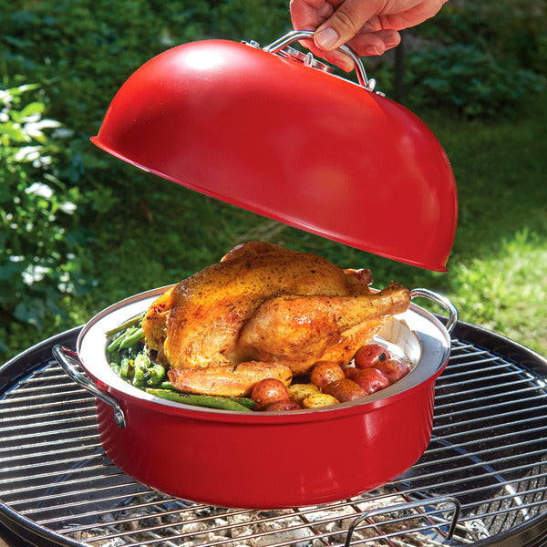 Nordic Ware Deluxe Kettle Smoker with 5 Woodchip Varieties — image 1