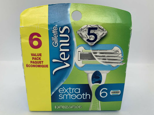 Gillette Venus Extra Smooth Womens Razor Blade Refills, 6 Count, Designed for a Close, Smooth Shave