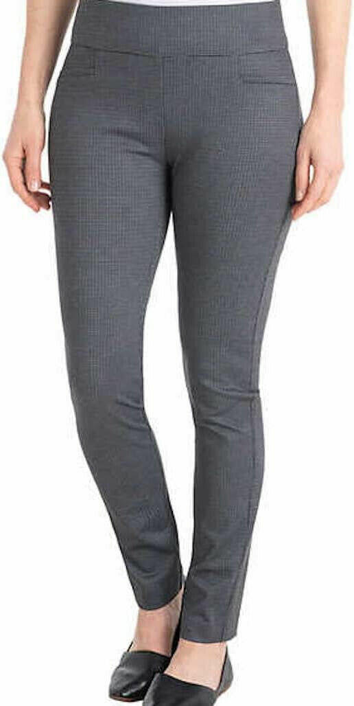 Dalia Women's Pull-On Ponte Pant with Built-in Tummy Control Panel (Medium)