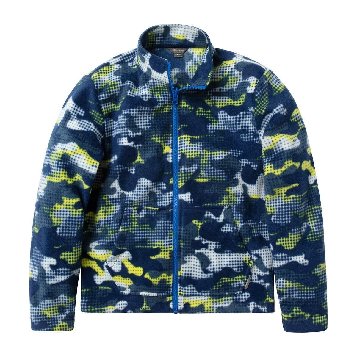 Eddie Bauer Youth Lone Peak 3 in 1 Jacket (Nautical Blue Camo, X-Small 5/6)