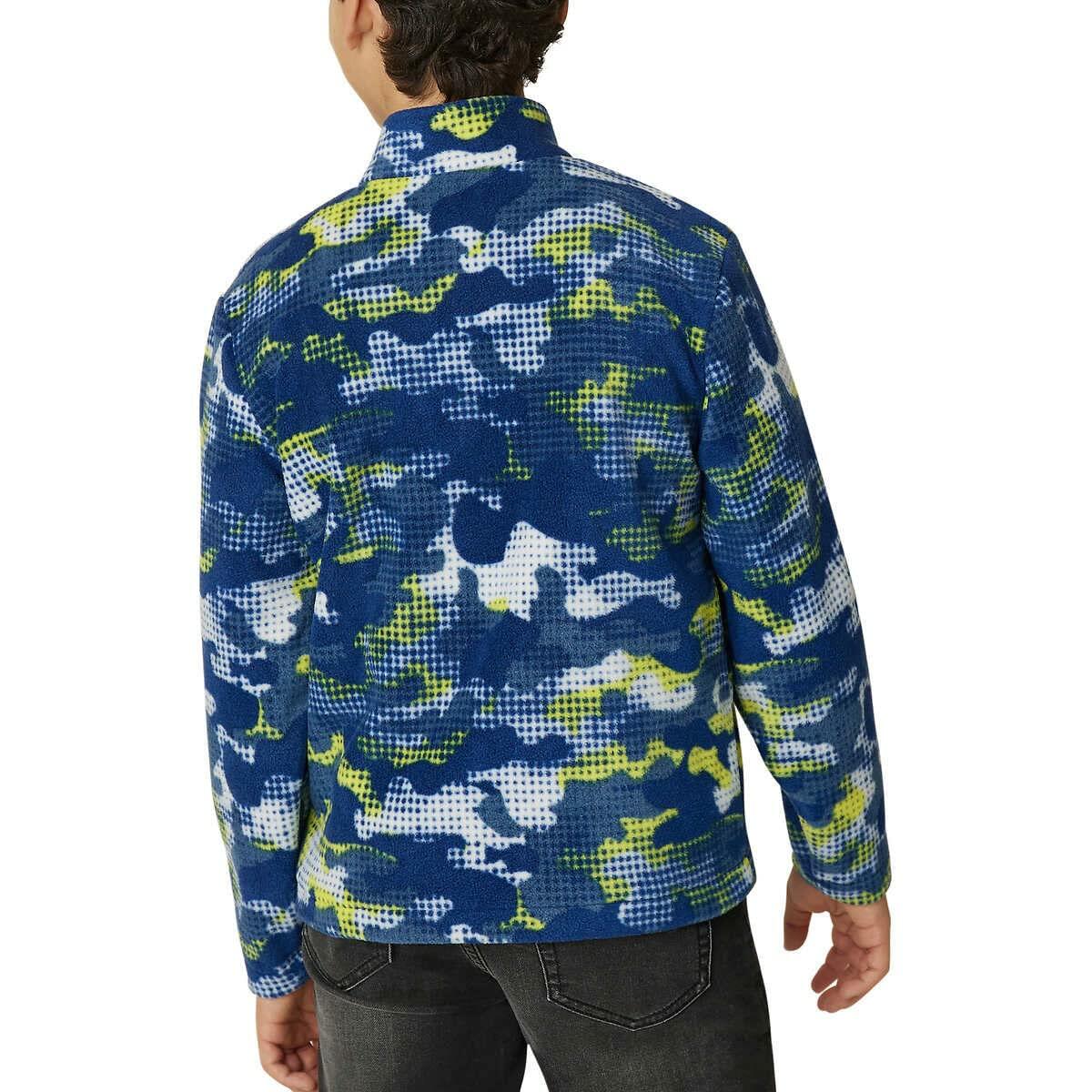 Eddie Bauer Youth Lone Peak 3 in 1 Jacket (Nautical Blue Camo, X-Small 5/6)