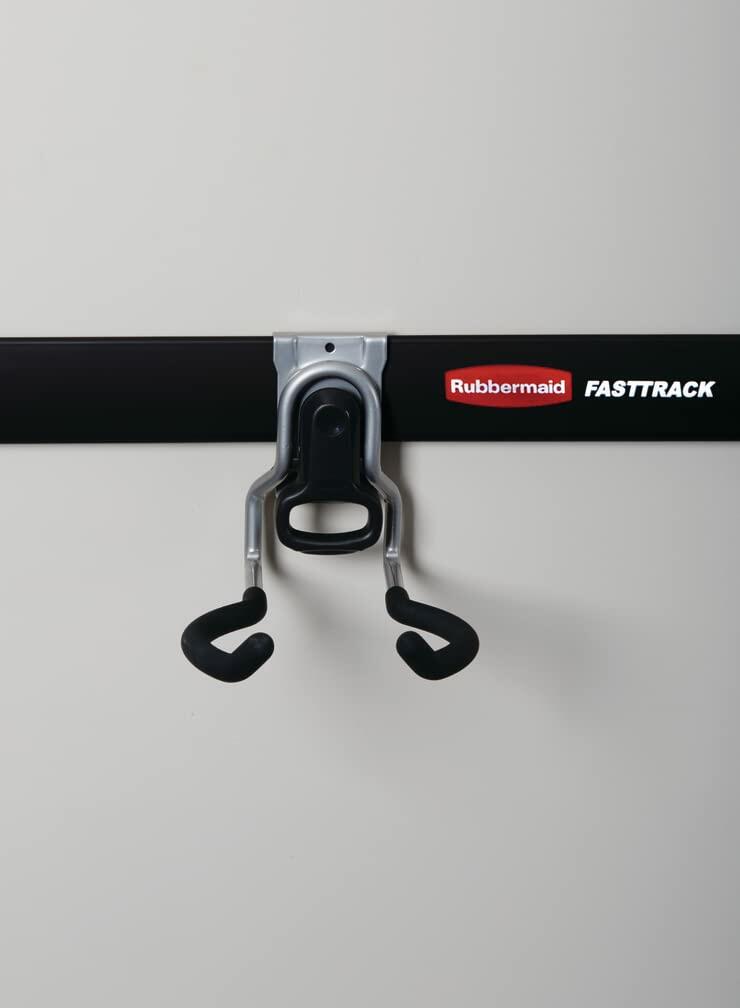 Rubbermaid Garage FastTrack Power Tool Holder Satin Nickel Wall Mounted Storage System Holds up to 50 pounds for Home/Garage/Tool Organization