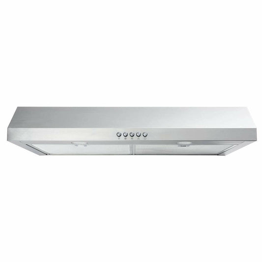 Vissani Under Cabinet Range Hood 30" Convertible Charcoal Filter Stainless Steel