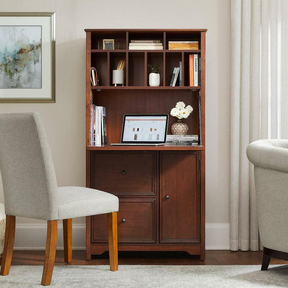 Home Decorators Collection Secretary Desk 60.24"X32"X15.7" Solid Wood+Doors+Drawers+Shelves