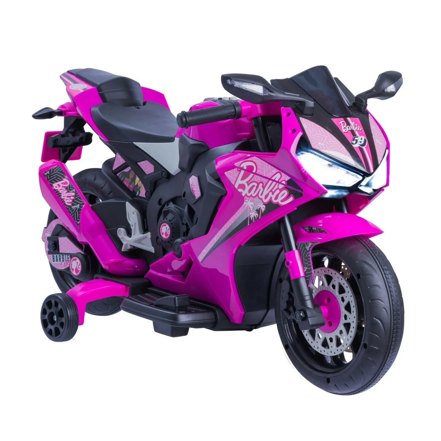 Barbie by Flybar, 6 Volts Motorcycle Ride on Ages 3 and up Girls Birthday Gift
