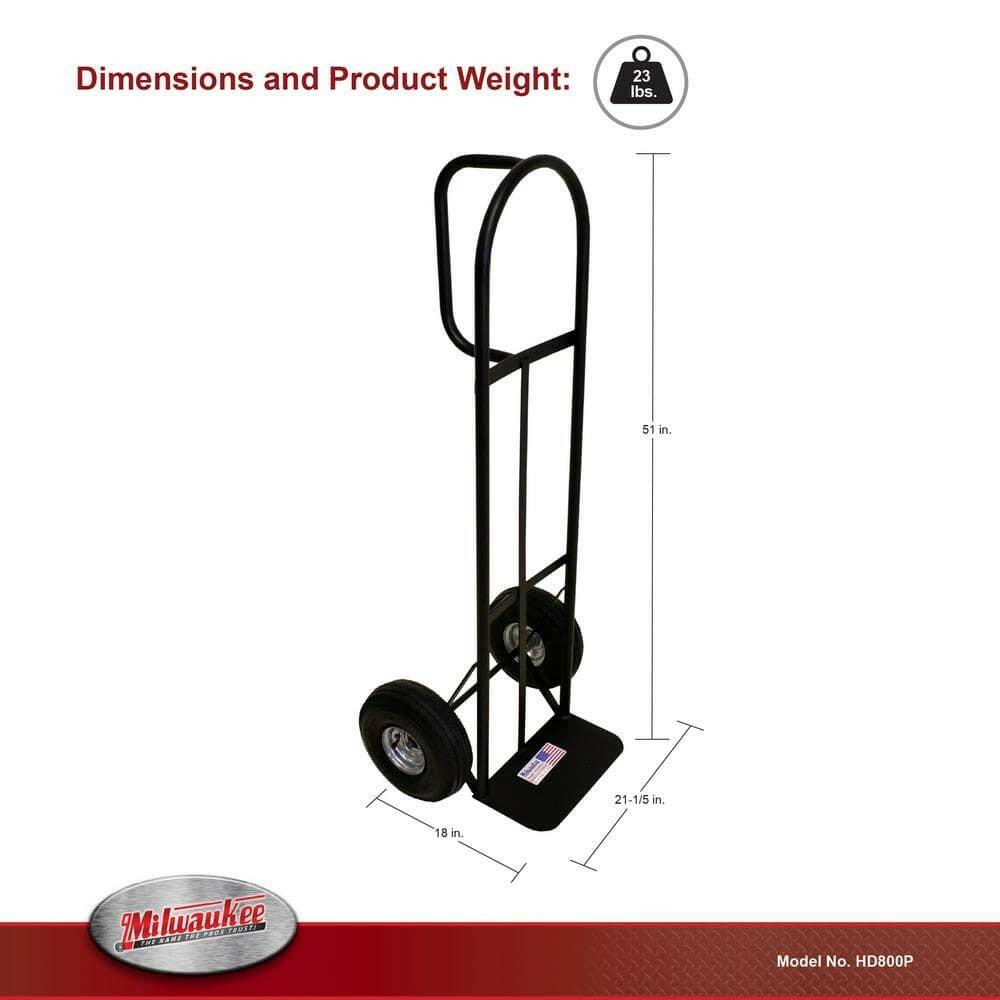 Milwaukee 800 lb. Capacity D-Handle Hand Truck HD800P