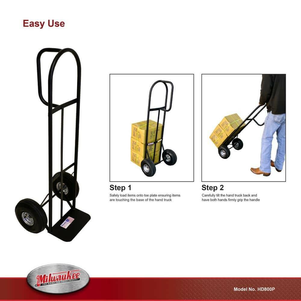 Milwaukee 800 lb. Capacity D-Handle Hand Truck HD800P