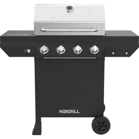 Nexgrill 4-Burner Propane Gas Grill in Black with Stainless Steel Main Lid720-0925PG