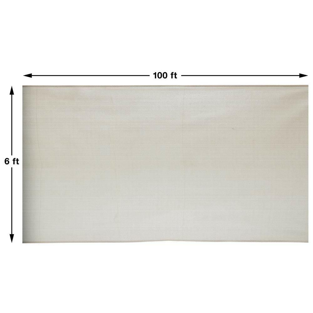 Vigoro 6 ft. x 100 ft. Almond Sun Shade Fabric Shade Cloth