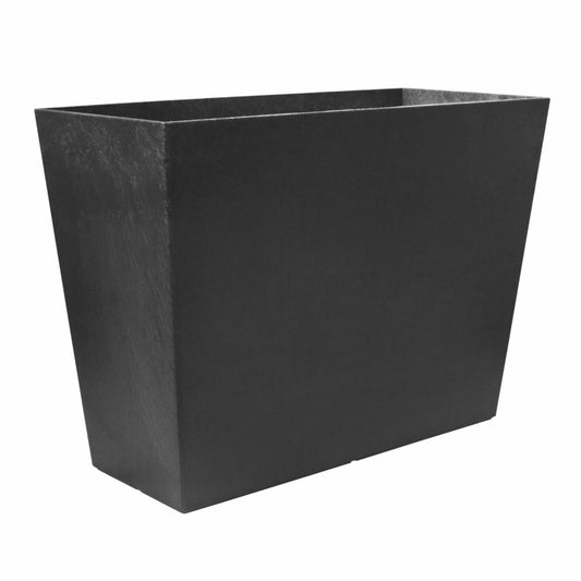 Tierra Verde Sonata 20 in. H x 28 in W. Rectangle Slate Rubber Self-Watering Trough Planter