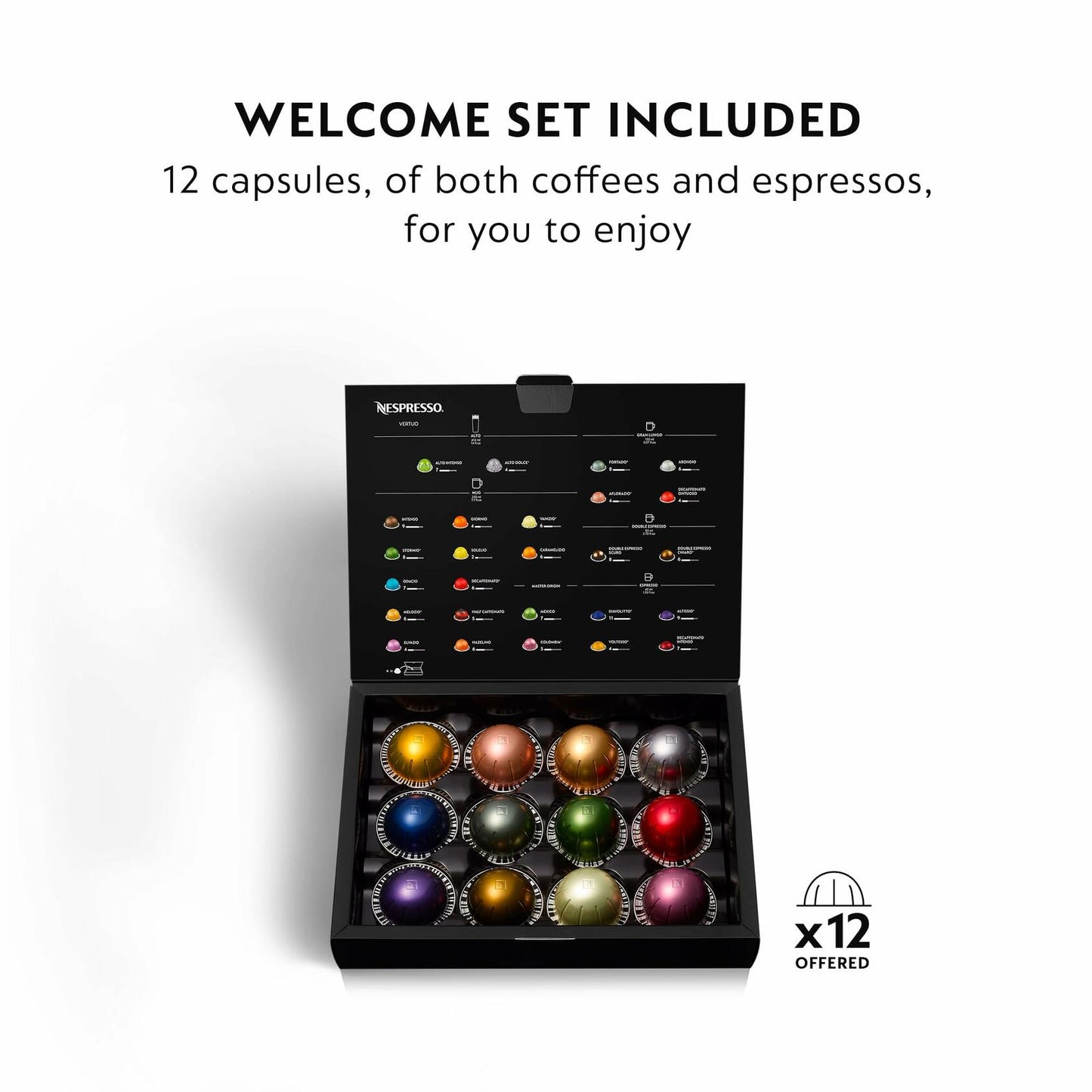 Nespresso Vertuo Coffee and Espresso Maker by De'Longhi, Piano Black