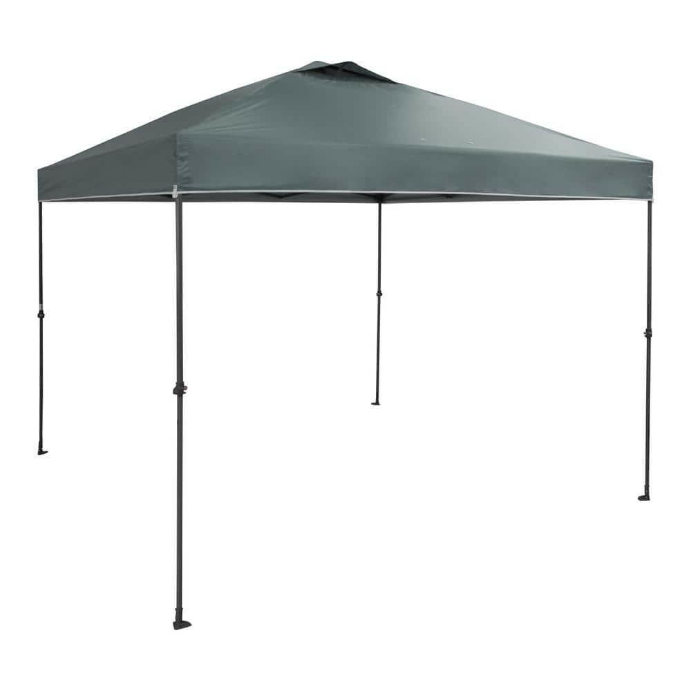 Everbilt 10 ft. x 10 ft. Grey Instant Canopy Pop Up Tent