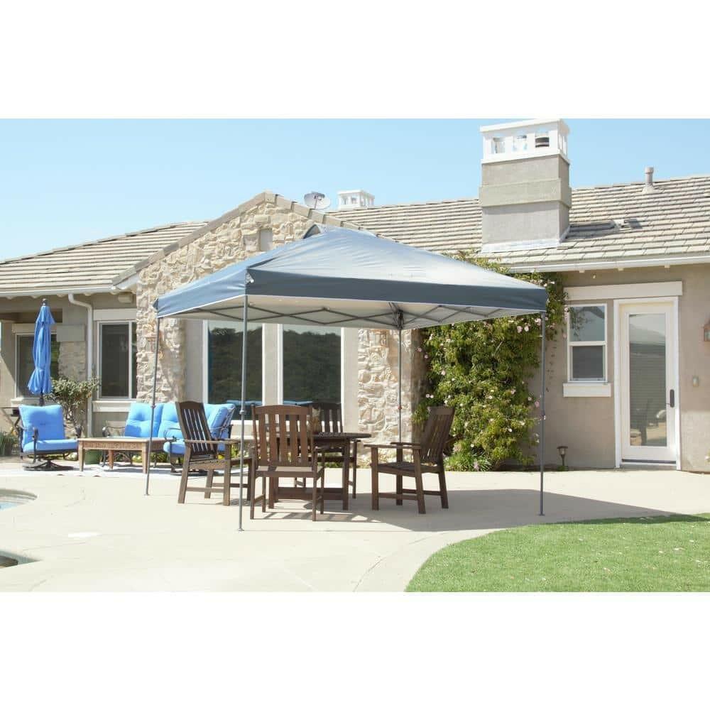 Everbilt 10 ft. x 10 ft. Grey Instant Canopy Pop Up Tent