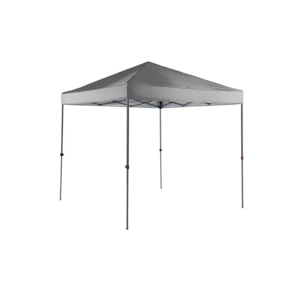 Everbilt 8 ft. X 8 ft. Grey Straight Leg Instant Canopy Pop Up Tent Sto-N-Go