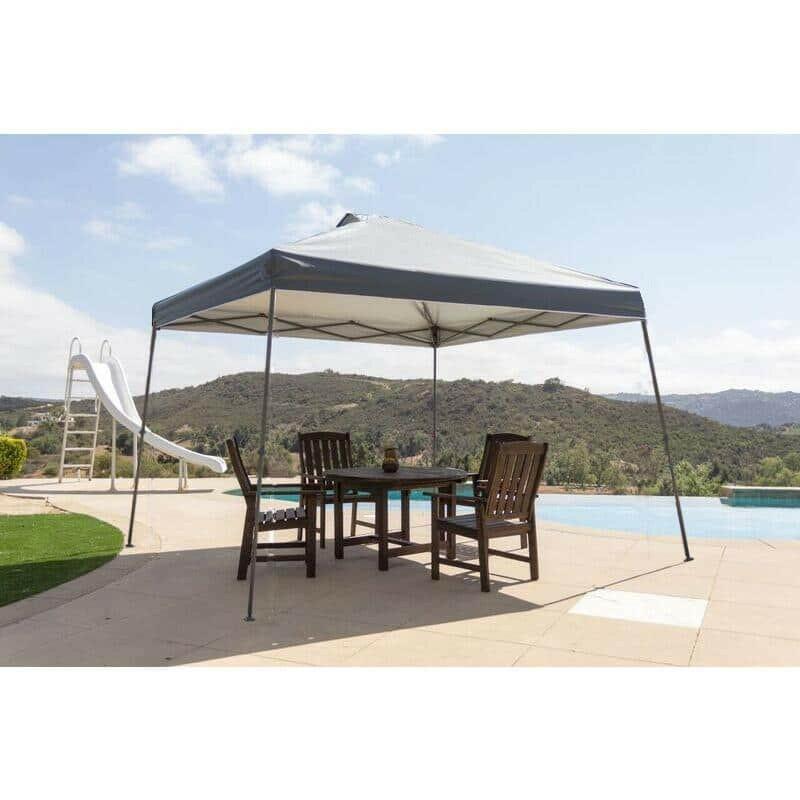 Everbilt 10 ft. x 10 ft. Grey Instant Canopy Pop Up Tent